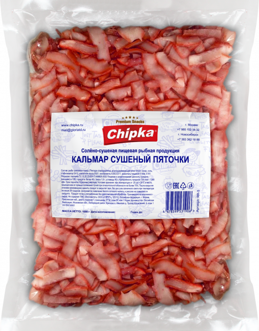 Кальмар сушеный пяточки