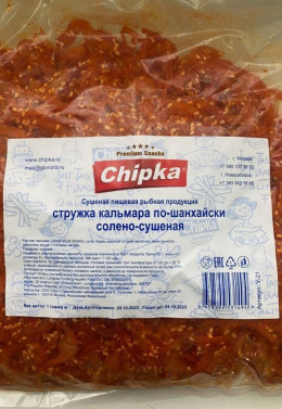 Стружка кальмара по-шанхайски с кунжутом