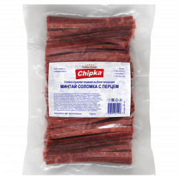 Минтай соломка с перцем солено-сушеная