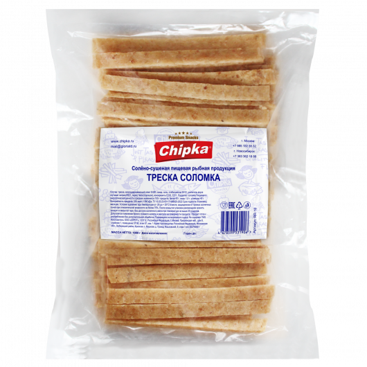 Треска соломка солено-сушеная