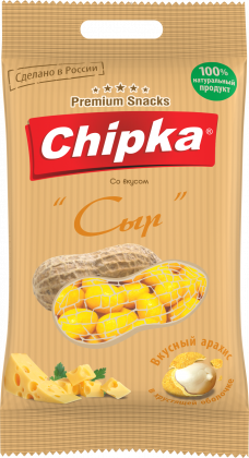 Розничная упаковка арахиса в глазури "Сыр", 40 гр