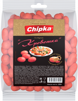 Розничная упаковка арахиса в глазури "Креветка", 250 грамм